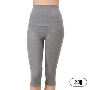 크리비아 면스판 7부 빅사이즈 임산부 레깅스 임부복 2매