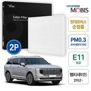 [오토브릭] 현대모비스 PM0.3 E11 차량용 에어컨 히터 필터 팰리세이드 LX3 - 2개 구성