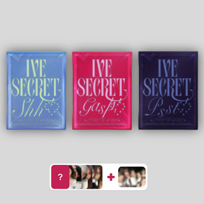 [3종세트+포카6종+단체1종] 아이브 앨범 미니 4집 IVE SECRET [Shh! ver. / Gasp! ver. / Psst! ver. ]