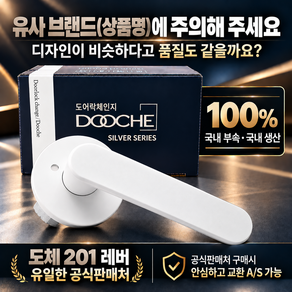 국산 항균 도체 201 녹 변색없는 니켈무광 버튼잠금 방문손잡이 레버 도어락 시공편리