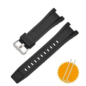 카시오 G-SHOCK 시계줄 GST-S100 S110 S300 B100 실리콘 밴드 남성용 스트랩 26 * 14mm