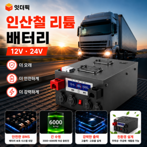 인산철 캠핑카 배터리 리튬 파워뱅크 화물차 24v 12v 500ah