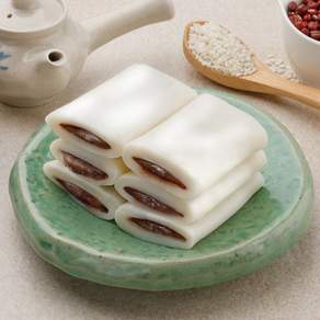 [시루조아] 우리쌀 굳지않는 흰 앙꼬절편 600g/두툼한 떡 꾸떡한 앙금의 황금비율/개별포장