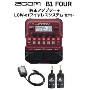 ZOOM G1 FOUR + 정품 어댑터 + LGW-01 무선 시스템 세트 멀티 이펙터 줌