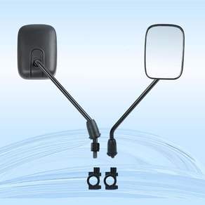 Anti Glares Motorcycle Rearview Mirror Broad Field Of View Shockproof Construction Easy Mounting
