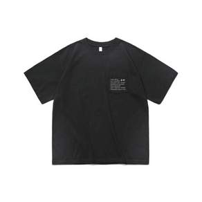 ESFAI 에스파이 TIME HELD RELAXED T-SHIRT VTG BLACK E62SS04TBK