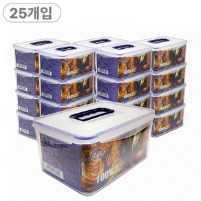 후레쉬 플러스 핸디 김치통 직사각 손잡이 밀폐용기