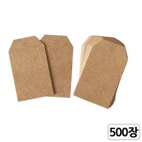 [모핸] 종이 라벨텍(네임택)-육각(500장)