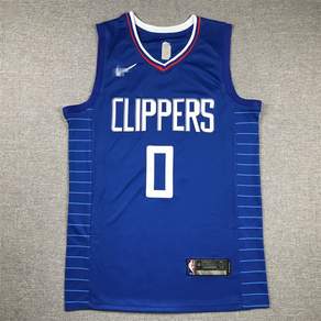 NBA 로스앤젤레스 클리퍼스 0번 러셀 웨스트브룩 3세 유니폼 농구 상의 민소매 조끼 티셔츠