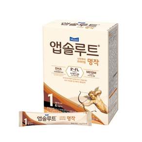 앱솔루트 명작 2FL 분유 스틱 1단계(0~6개월) 14g 20포 간편 휴대용
