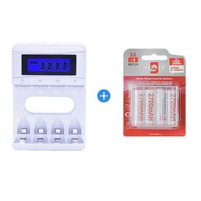 아르케 LCD 충전기 + 대용량 AA 충전지 4알