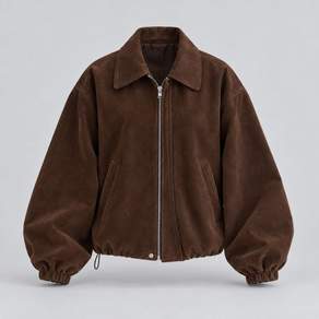 르나브 여성 Deep suede 시크한 간절기 스웨이드자켓 브라운