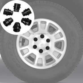 6PC 휠 러그 너트 커버 캡 27mm 15646250 GMC Savana Yukon Chevrolet Chevy Savana 1500 2500 타호 트럭 액세서리 교체