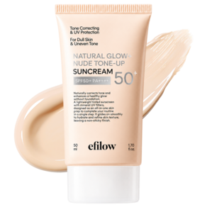 에필로우 내추럴 글로우 누드 톤업 파데프리 선크림 SPF50+ PA++++