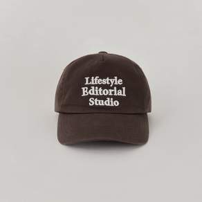 [톤먼트] SLOGAN WASHED 5PANEL CAP - BROWN