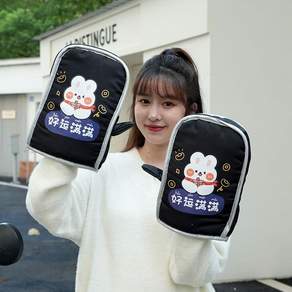 전동스쿠터 오토바이 겨울 방한 핸들커버 무늬