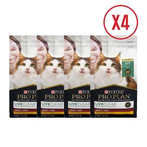 (4개 오늘발송) 퓨리나 프로플래 캣 리브클리어 어덜트 1.5kg * 4개