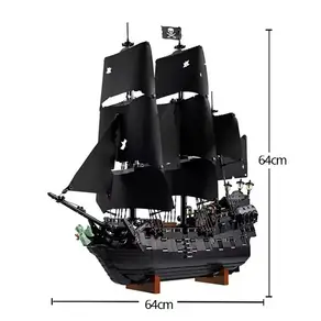 2026 신제품 MOC 2862 PCS 블랙펄 해적선 조립 블록 선박 범선 브릭 장난감 어린이 생일 선물