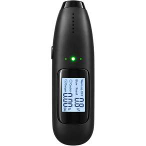 RUNHome 고정밀 비접촉 음주측정기 LCD 충전식 휴대용 알코올측정기 차량용