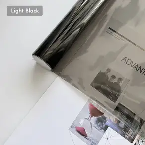 광택 투명 라이트 블랙 연기 비닐 필름 색조 헤드 용 방수 미등 랩 커버 자동차 기갑