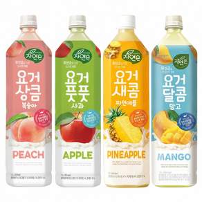 웅진 요거 풋풋 사과+상큼 복숭아+새콤 파인애플+달콤 망고 각 2개씩