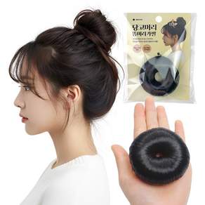 이지유 당고머리 도넛링 똥머리 밴드 승무원 올림머리 부분가발