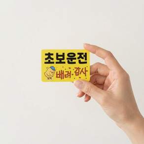 DMmade 초보운전 자석 차량용 스티커 포토 맞춤 제작 선물 귀여운 자동차 초보운전자 표시 마그넷
