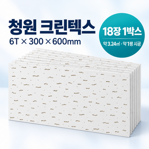 아스텍스 보수용 크린텍스 6mm 600x300 18장 교체용