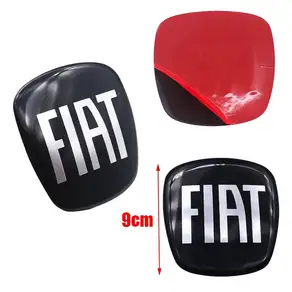 1pcs 3D 블랙 9cm 7.5cm 7cm 에폭시 자동차 전면 전면 그릴 후면 범퍼 테일 도어 트렁크 엠블럼 스티커 링