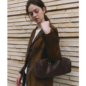 DEMERIEL Marcy Boston Bag Wide Wood Brown