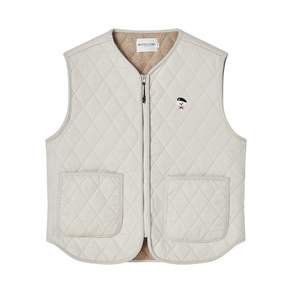 BEYOND CLOSET WOMENS EDITION ILP 패치 포인트 퀼팅 베스트 아이보리