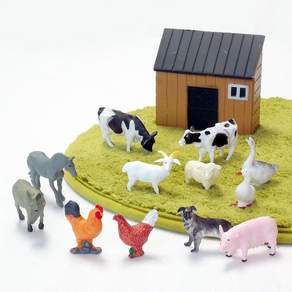 스테이앳홈 스몰월드 농장동물 피규어 12종 세트 farm animals 1052488