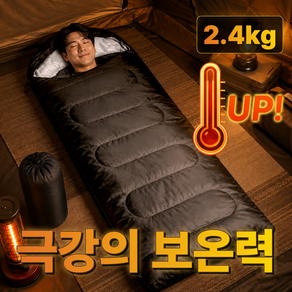 로즈바운드 냉기차단 머미형 캠핑 백패킹 사계절용 1인용 침낭