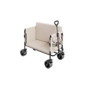 VEVOR 3-in-1 550파운드/220L 대형 접이식 왜건 벤치로 변환 가능 바퀴가 달린 해변 식료품 캠핑 스포츠 쇼핑용 야외 유틸리티 왜건