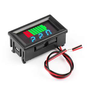 매립형 배터리 잔량 전압 표시기 12V-60V LED 디스플레이 리튬 납축 전동스쿠터 전동자전거 패널 장착 방수 게이지 ZX-EB120