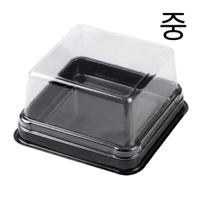 두쫀쿠 디저트 케이스 포장용기 세트 투명 사각 화과자 월병 떡 PET