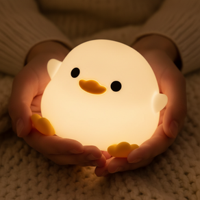 블루리 KC인증 아기 뱁새 실리콘 LED 무드등