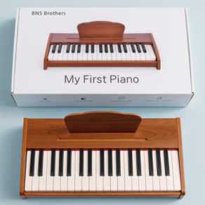 BNS 마이퍼스트피아노 37건반 3옥타브 입문용 디지털 전자피아노 KC인증 악보세트 BNS MY FIRST PIANO