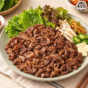 육담찬 간장 양념 직화 숯불 돼지 불백 바싹 석쇠 언양식 불고기 200g_육담찬 간장 양념 직화 불고기 200g