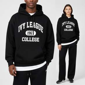 리얼슬로우 남녀공용 IVY LEAGUE 오버핏 후드티