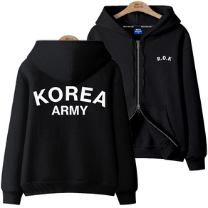 몰토벨리노 [AN] KOREA ARMY 남녀공용 투웨이 2way 후드집업