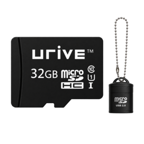 유라이브 메모리 블랙박스 마이크로SD 32GB+SD리더기 증정