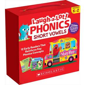Laugh-A-Lot Phonics: Short Vowels Parent Pack: 12 Engaging Books That Teach Key Decoding Skills to