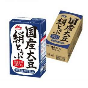 모리나가 국산 대두 비단 두부 250g×12개 [충전 두부 상온 장기 보존 비축 보존료 미사용]