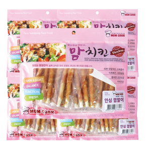 맘쿡(맘치킨) 안심 껌말이 x 5개 애견간식 사사미간식