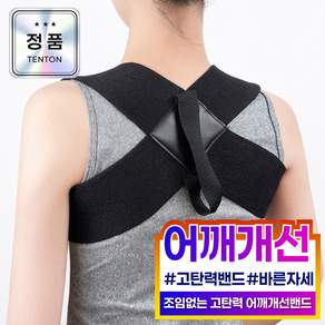 텐톤 남녀공용 바른자세 밴드 어깨 등 서포트밴드pro