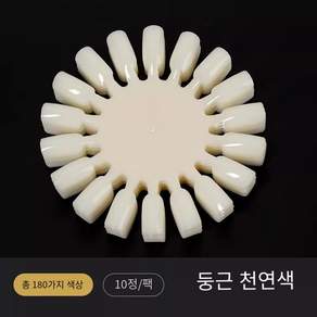 네일차트 아트판 칼라 원형 컬러차트 물결
