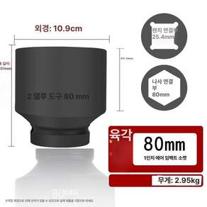 대형 복스알 임팩 세트 육각 다마 전동드릴 소켓 중장비