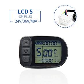 Ebike 디스플레이 24V 36V 48V KT LCD5 디스플레이 전기 자전거 Kunteng KT 전기 자전거에 대 한 지능형 제어판 디스플레이