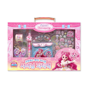 프린세스 캐치티니핑 샤이닝 파티팩 하츄핑 사뿐핑 다이아나핑 어린이 선물 세트 핑크 하츄핑 1개